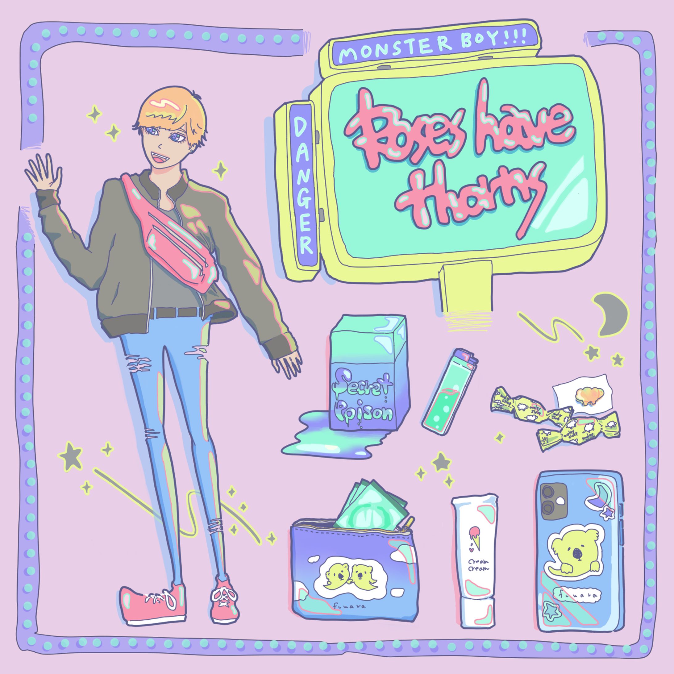 オリジナルイラスト「茨に棘あり」-1