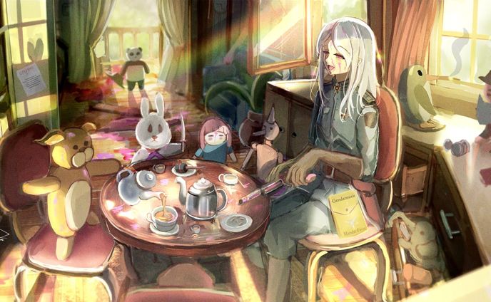 Tea parteeyyy~~
.
.
.
#illustration #art #anime #animegirl #timelapse #videoprocess #oc #fantasy #militarygirl #plushies