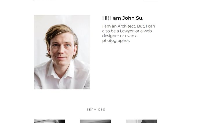 JohnSu - Personal Website Template - LayoutFlow