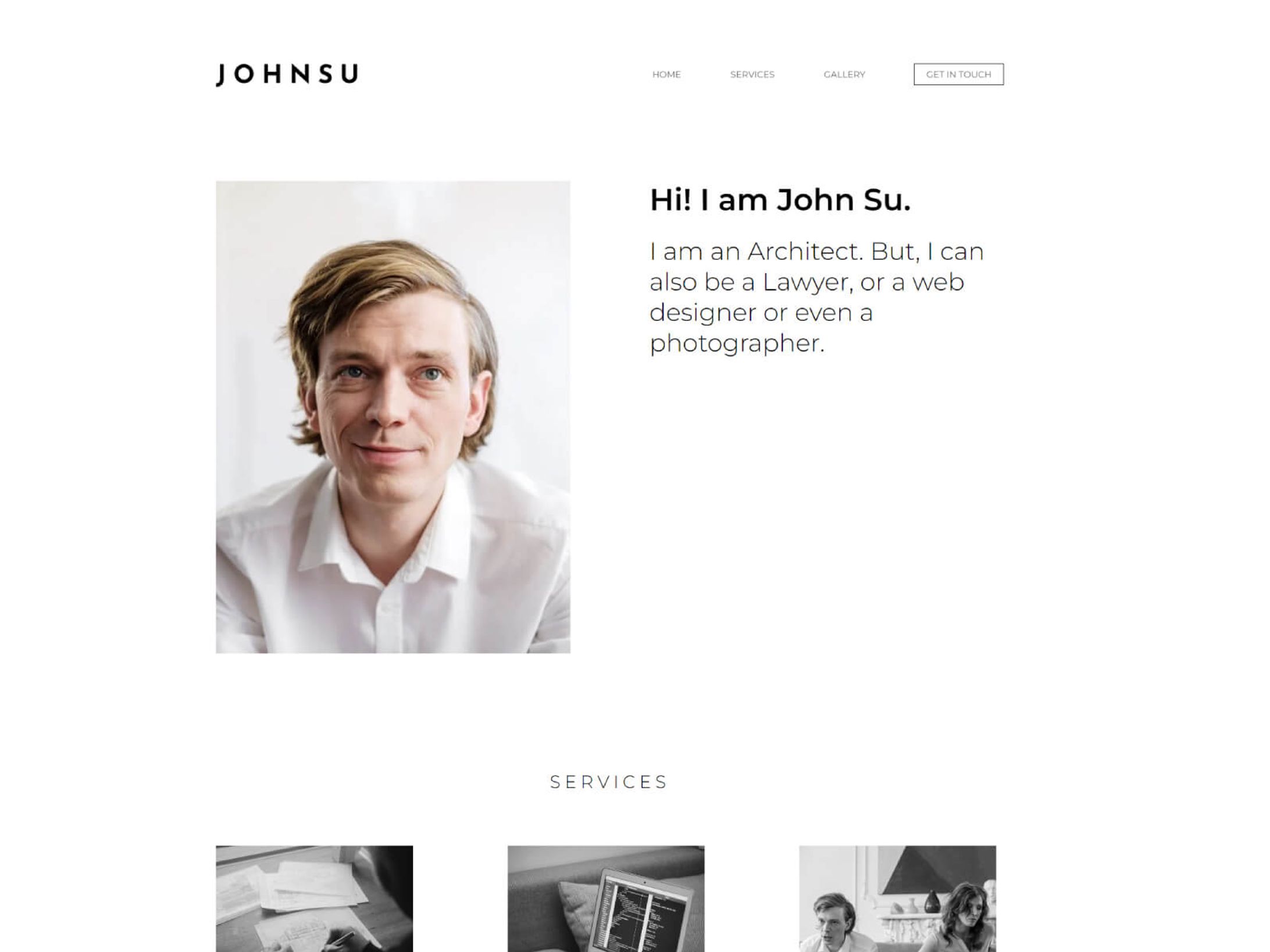 JohnSu - Personal Website Template - LayoutFlow-1