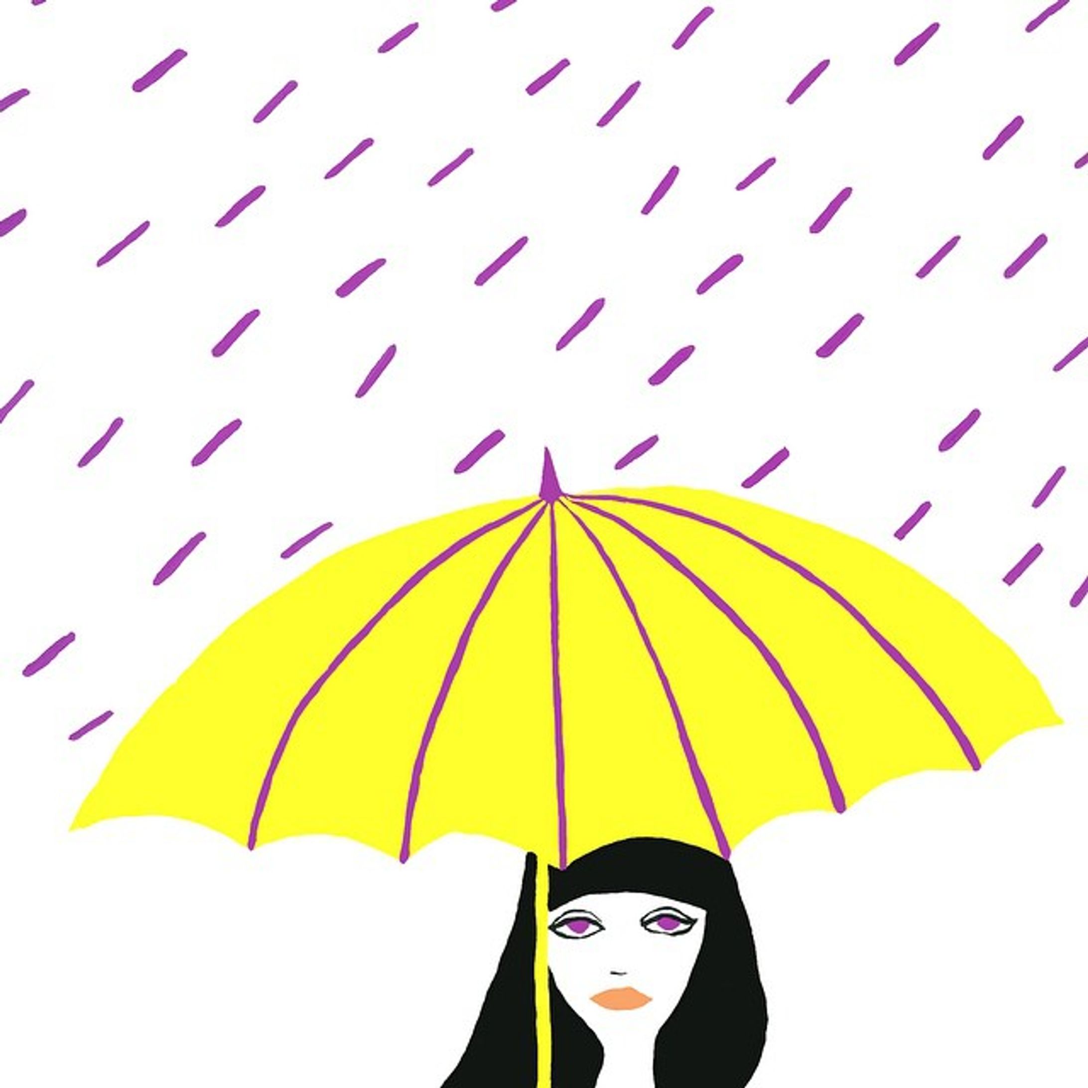#rain #rainy #fashion #umbrella #ny #tokyo #magazine #weather #yellow #art #illustration #paris #figaro #collection #love #strong #kinfolk #anan #ginza #spur #movie #cinema #傘 #春 #東京 #アート #イラスト #イラストレーター #elliekubota-1