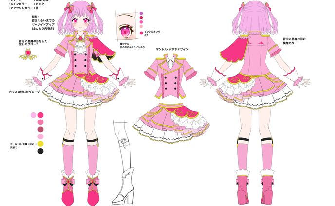 同人CDジャケットイラスト用キャラクターデザイン