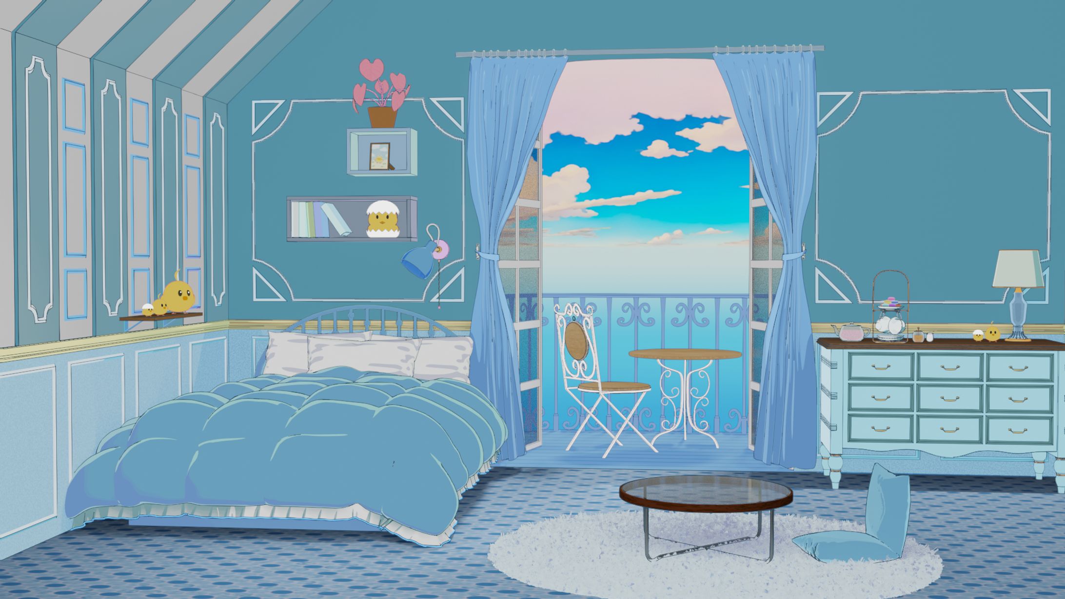 【ひなぴよさん】配信用背景-1