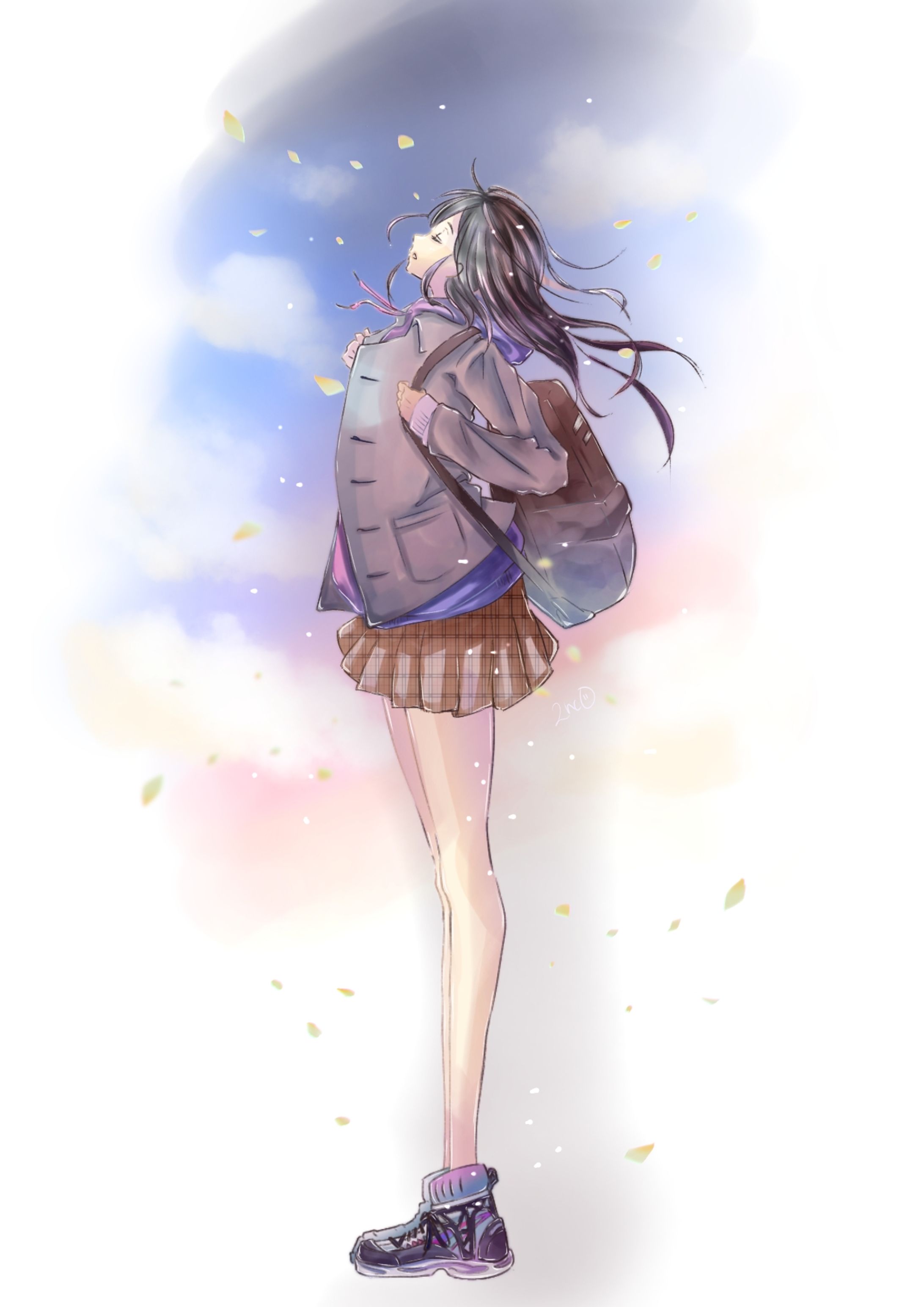 夕焼け×女子高生-1