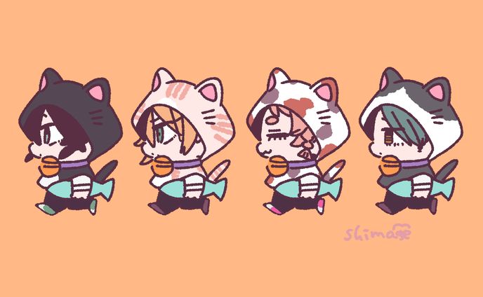 猫パーカー
