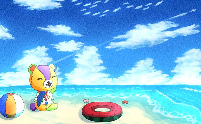 パッチの夏休み(どうぶつの森 FANART)