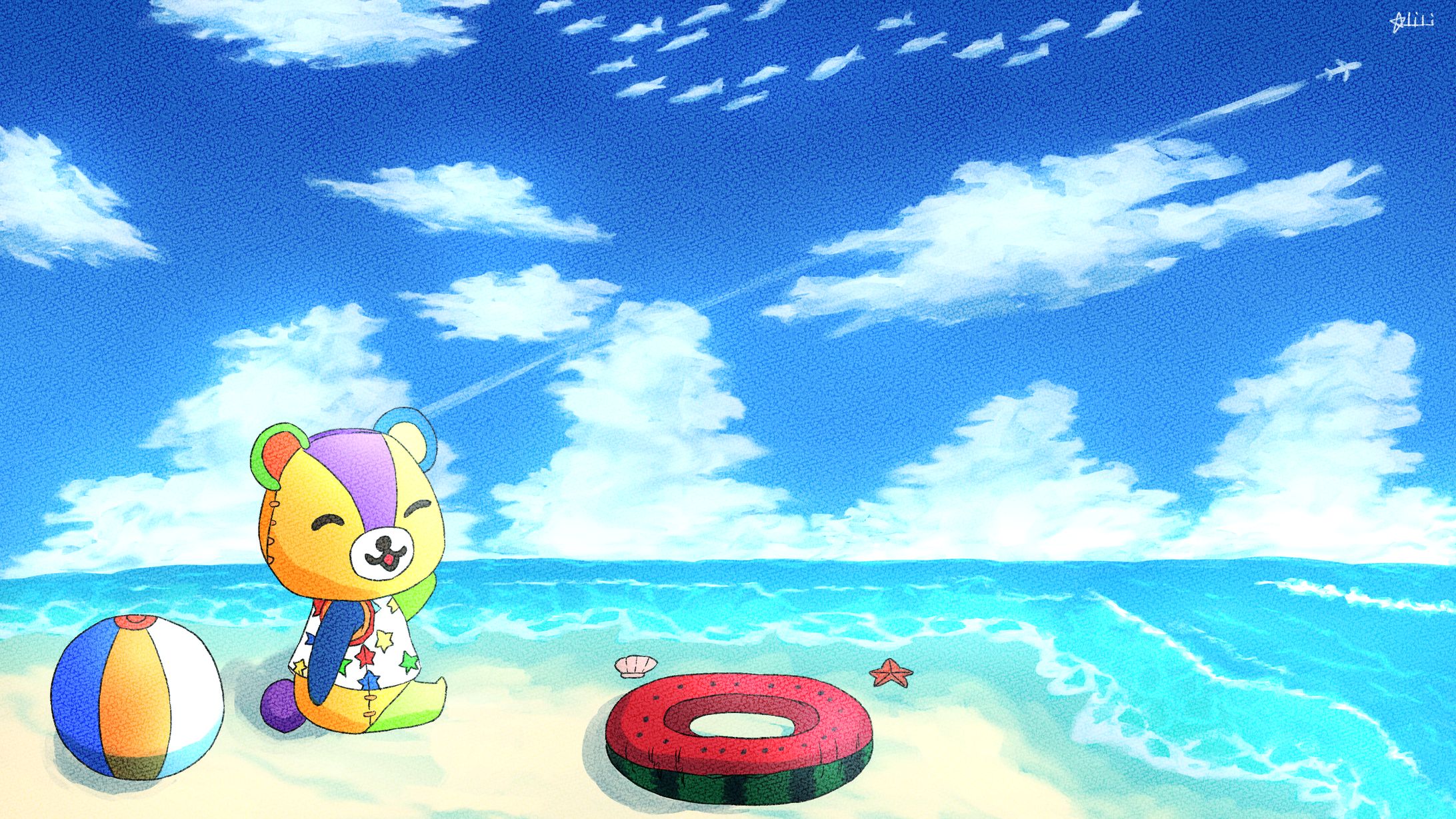 パッチの夏休み(どうぶつの森 FANART)-1