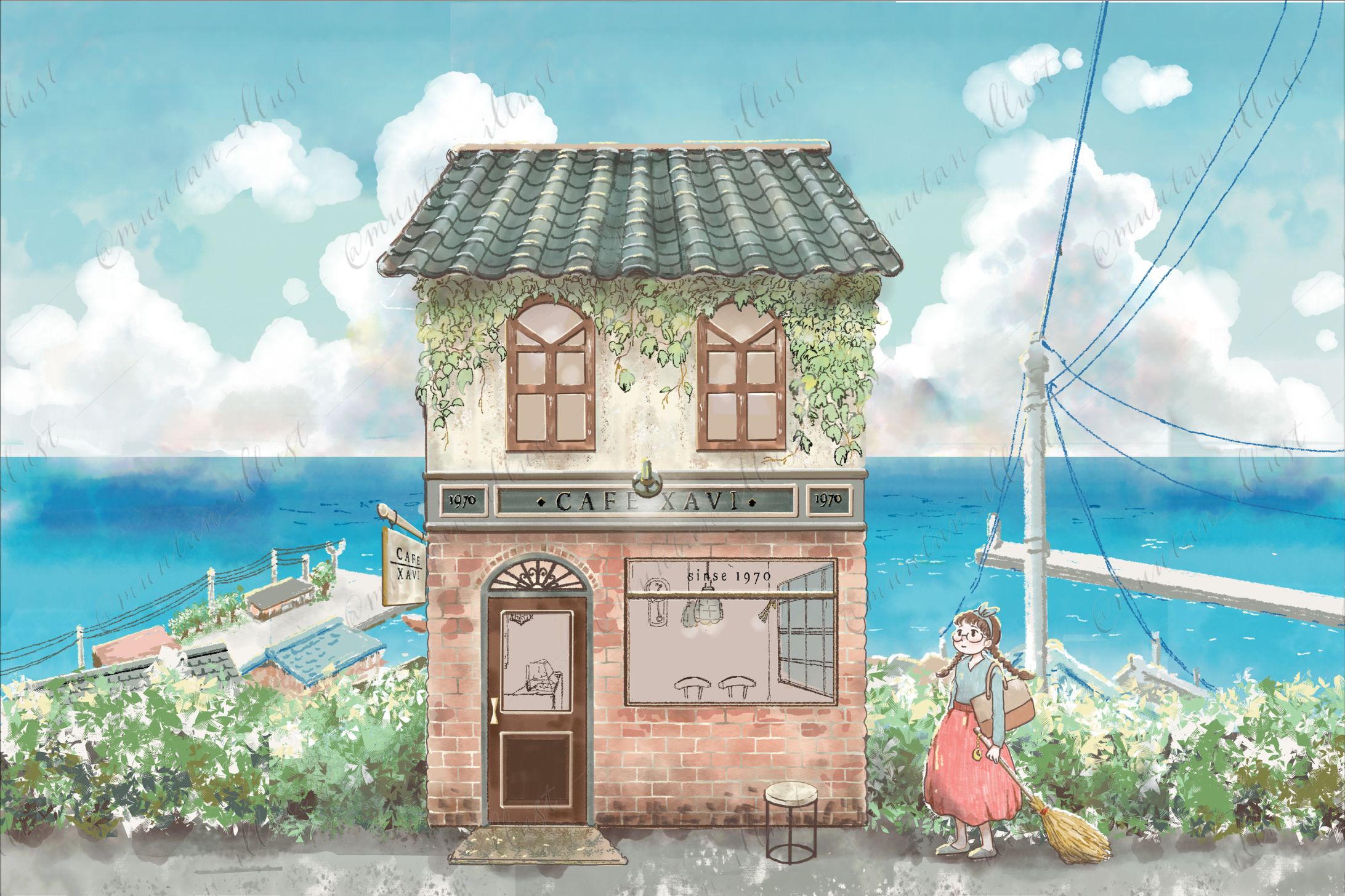 【自主制作】～SNSコラボ用イラスト～2024-1