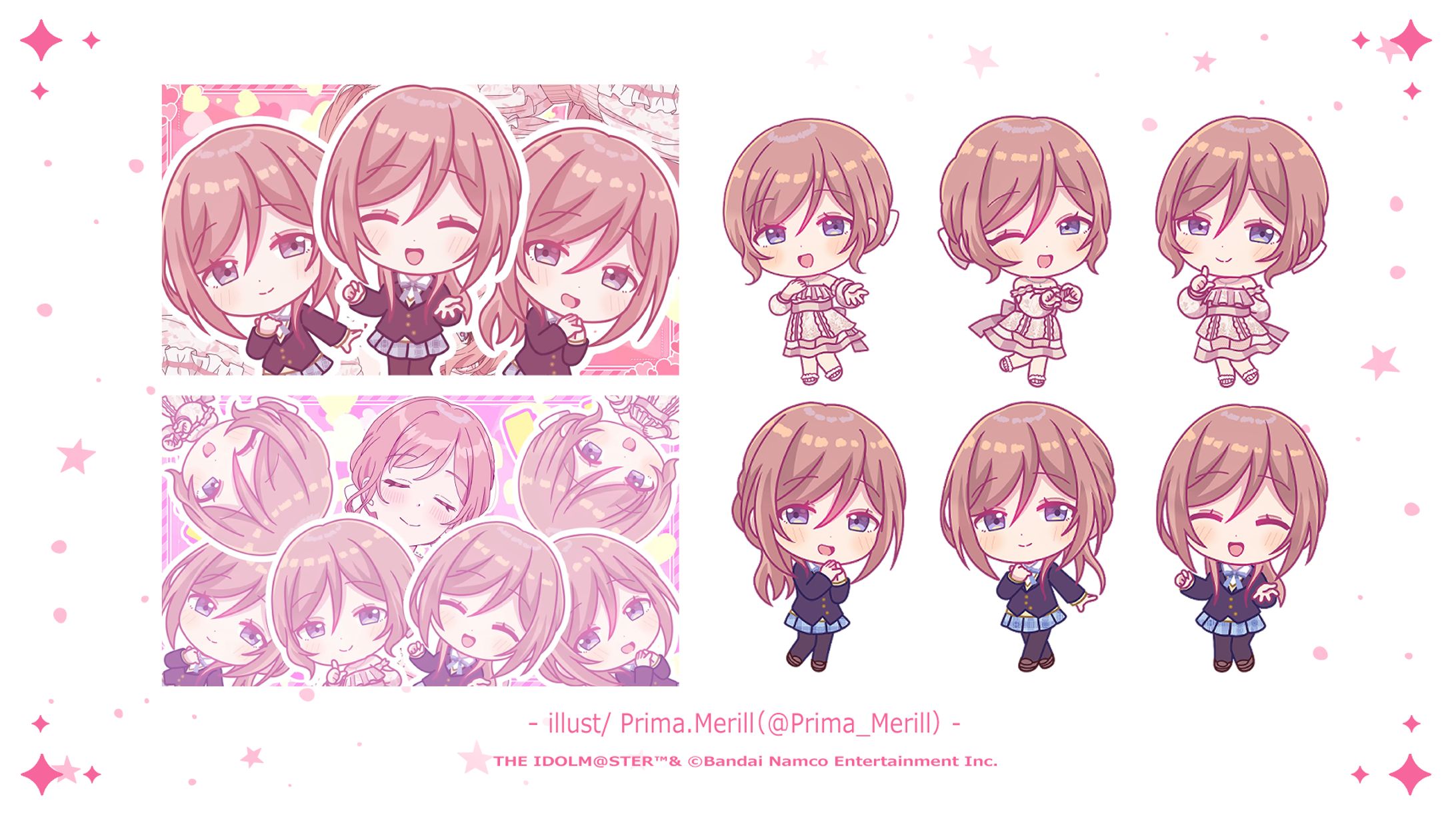 MVイラスト(学園アイドルマスター/姫崎莉波様)-1