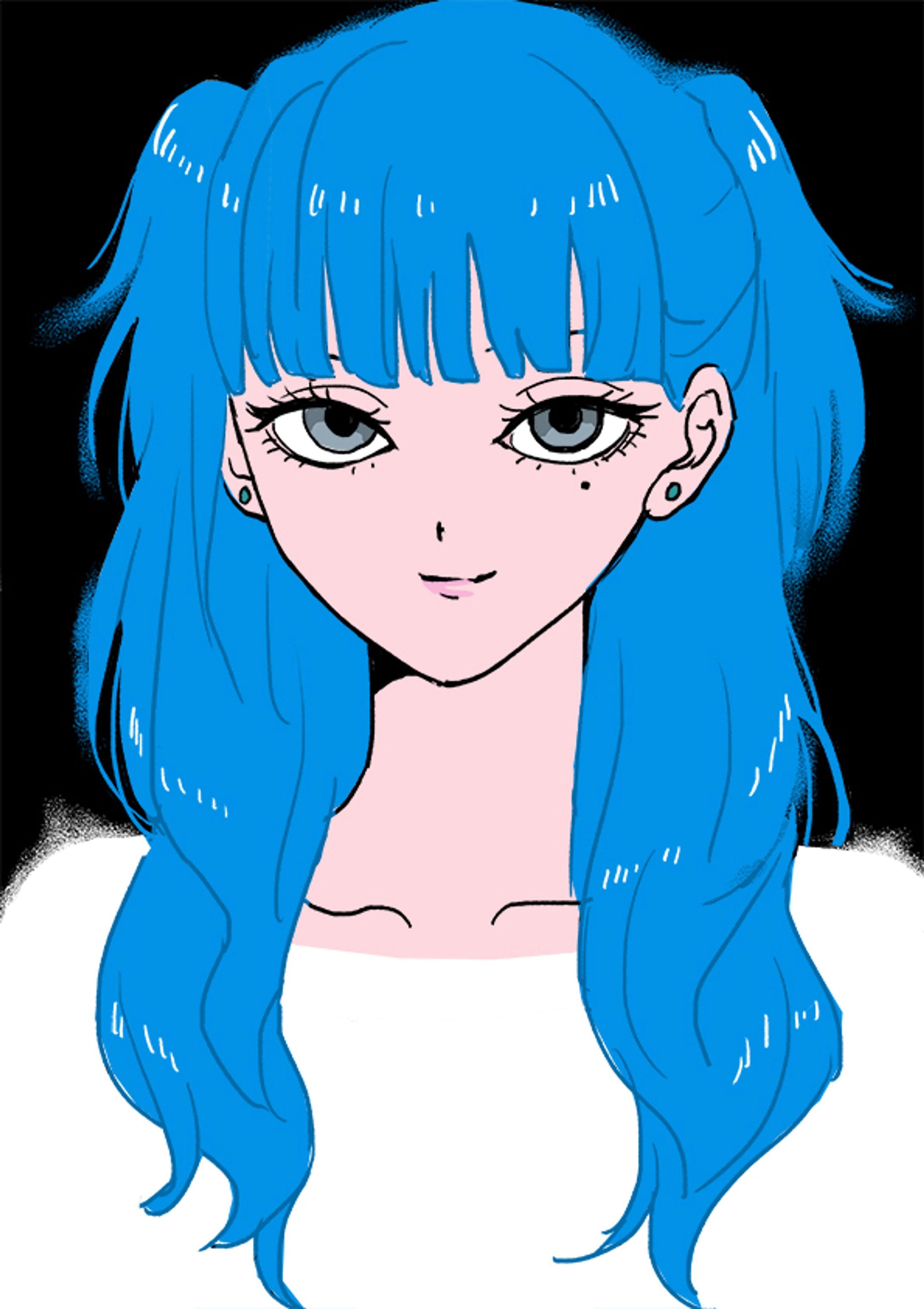 青の女の子-1