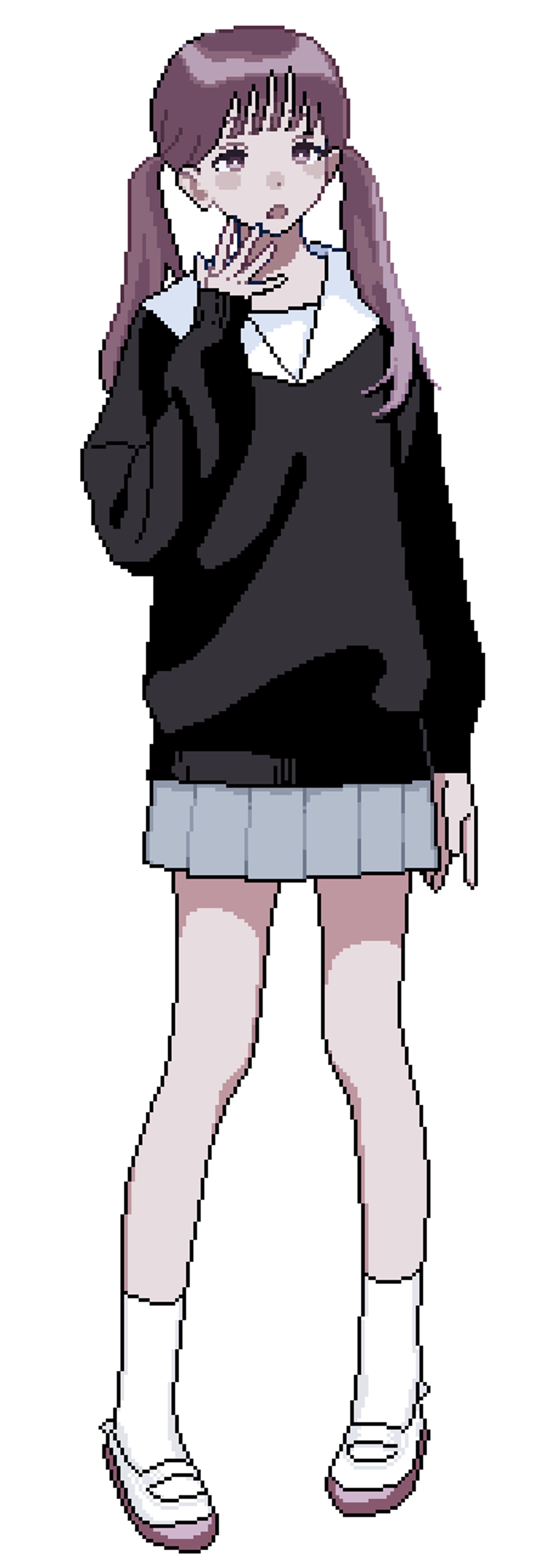 【自主制作】ドット絵の立ち絵-1