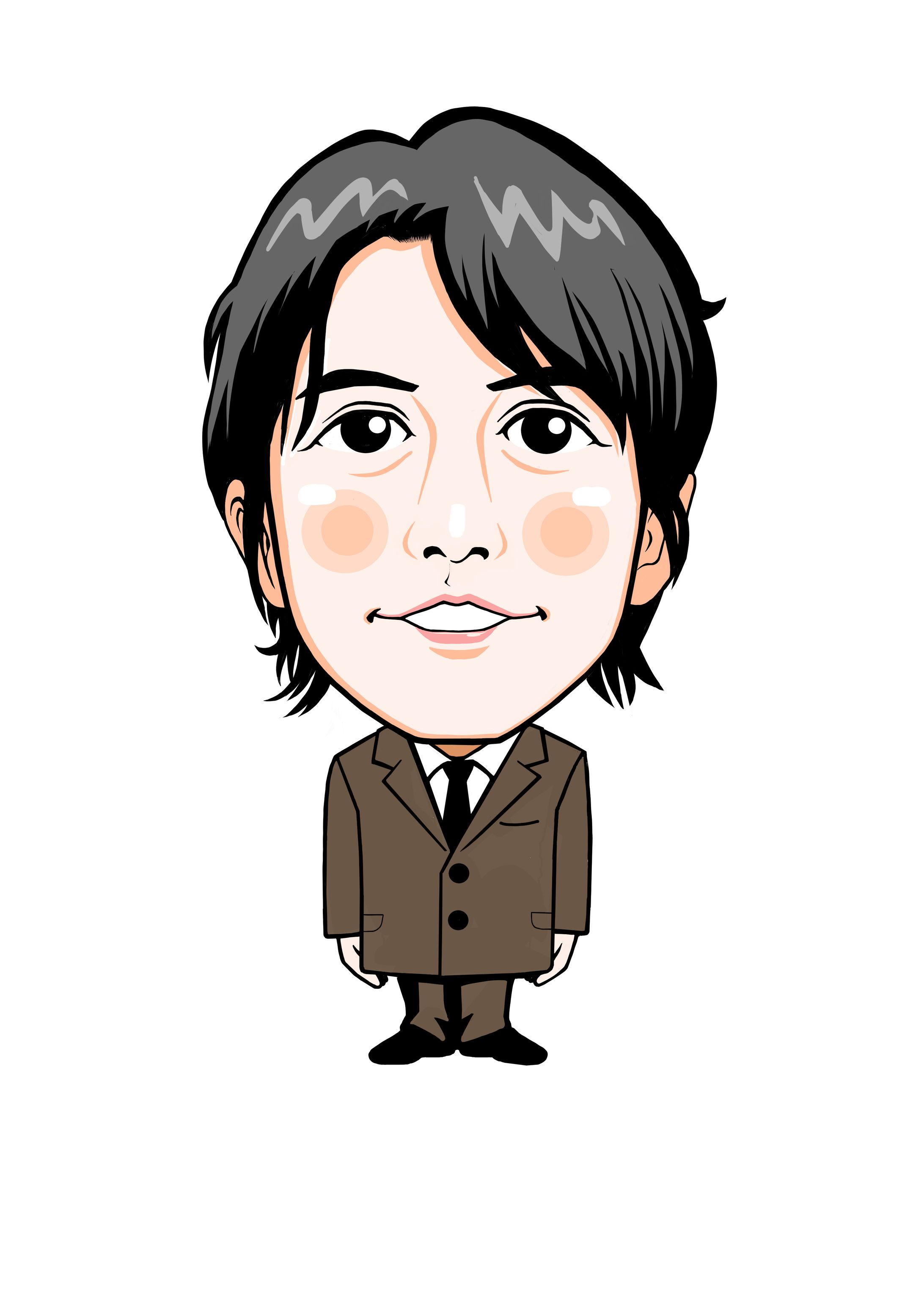二頭身似顔絵サンプル-1