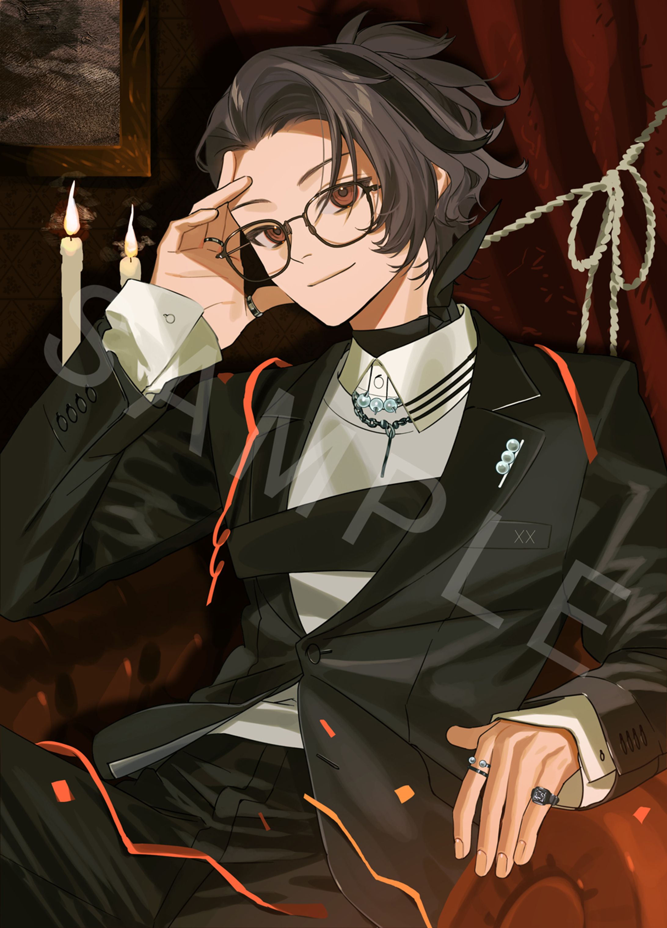 四宮伊織　６周年グッズ　チェキ風カードイラスト-1