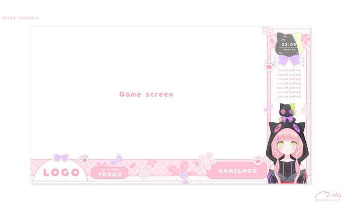 椎名棗様 ゲーム配信画面