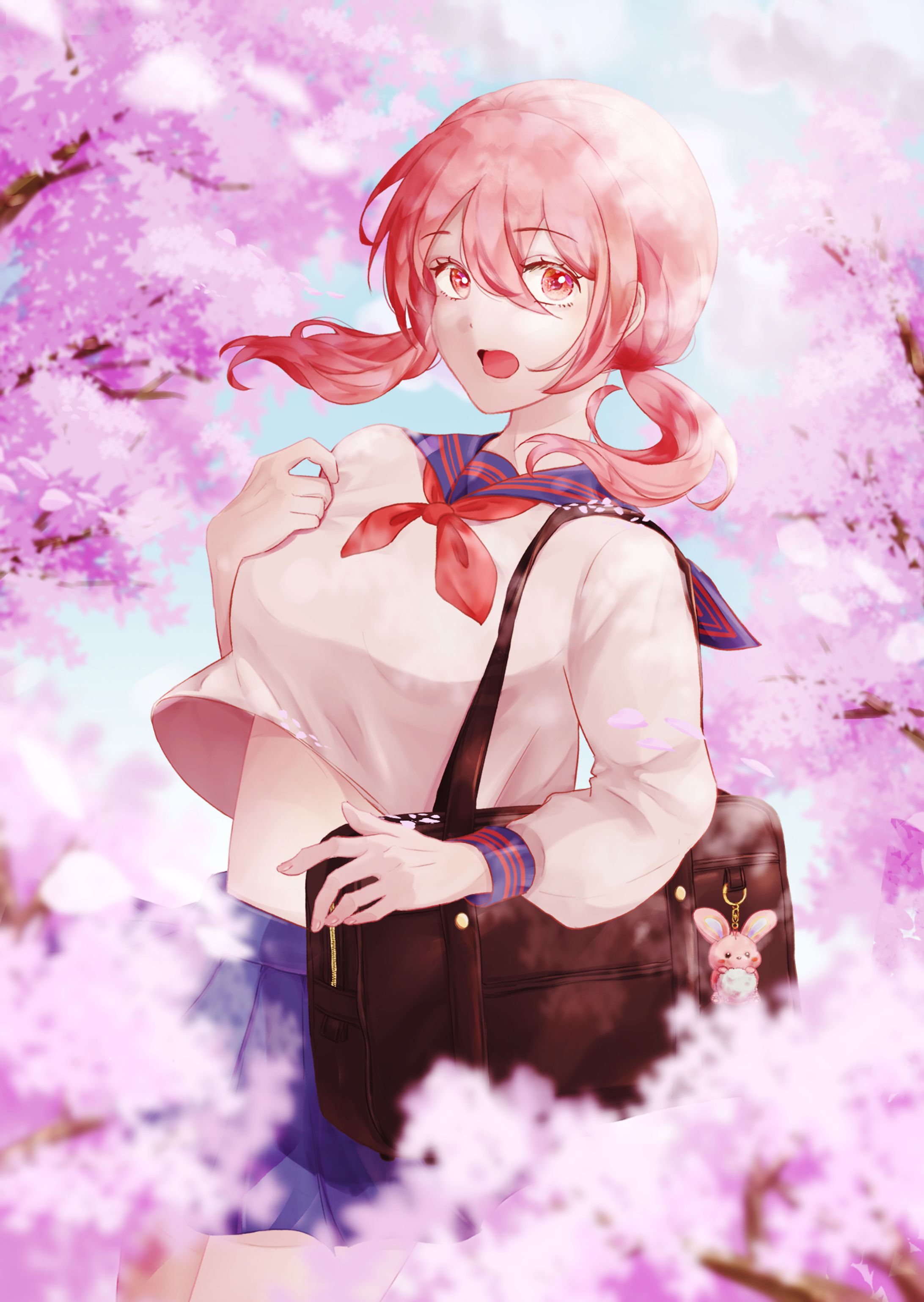 桜に囲まれて-1