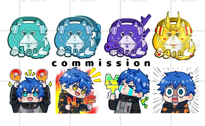【2024年分】Twitchスタンプ・バッジ【ご依頼品】