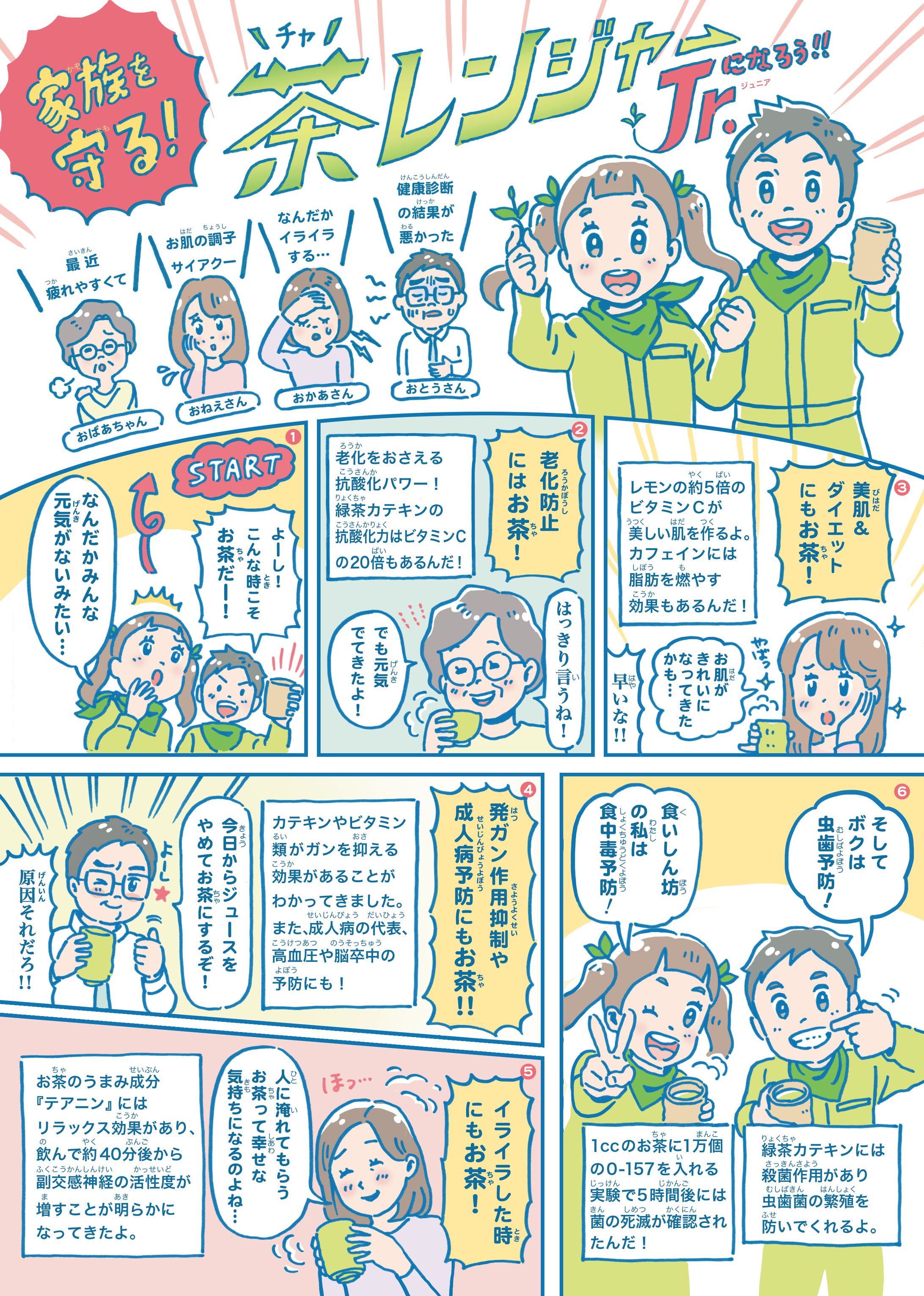 富士市　茶レンジャー PRチラシ-1
