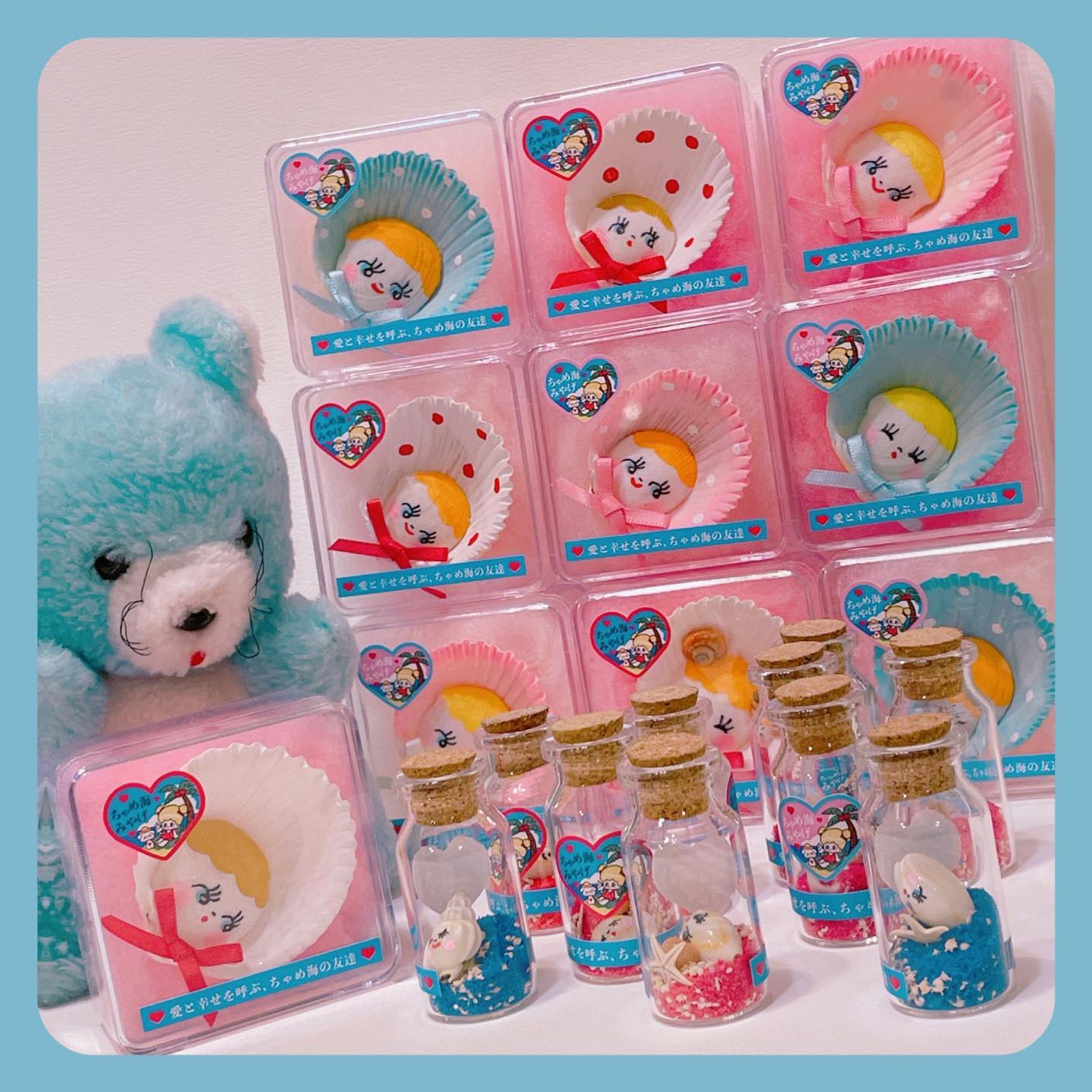 MOCHI GOODS／星の砂と貝殻のお顔ちゃん-1