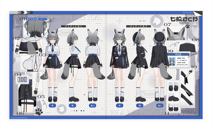 七狼さくや様 三面図