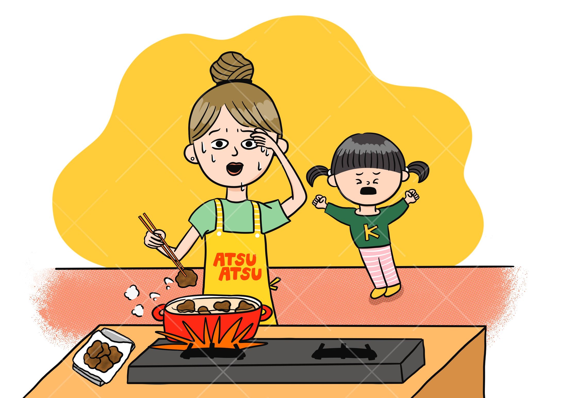 雑誌挿絵作品-1