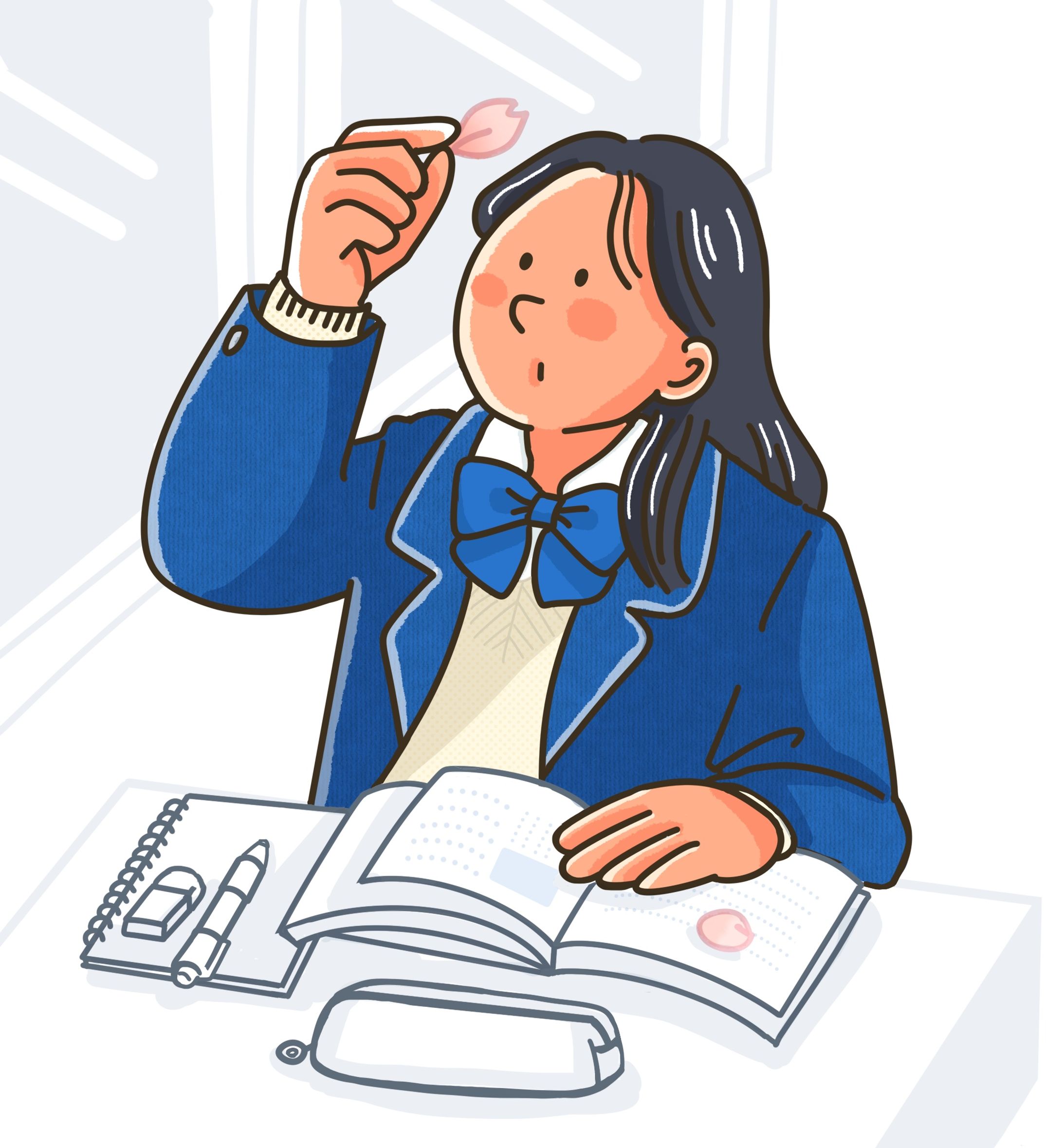 カットイラスト　春・夏・秋・冬-1