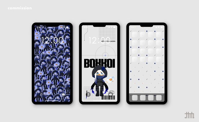 【skeb】Vtuber boxkoi様 スマホ壁紙