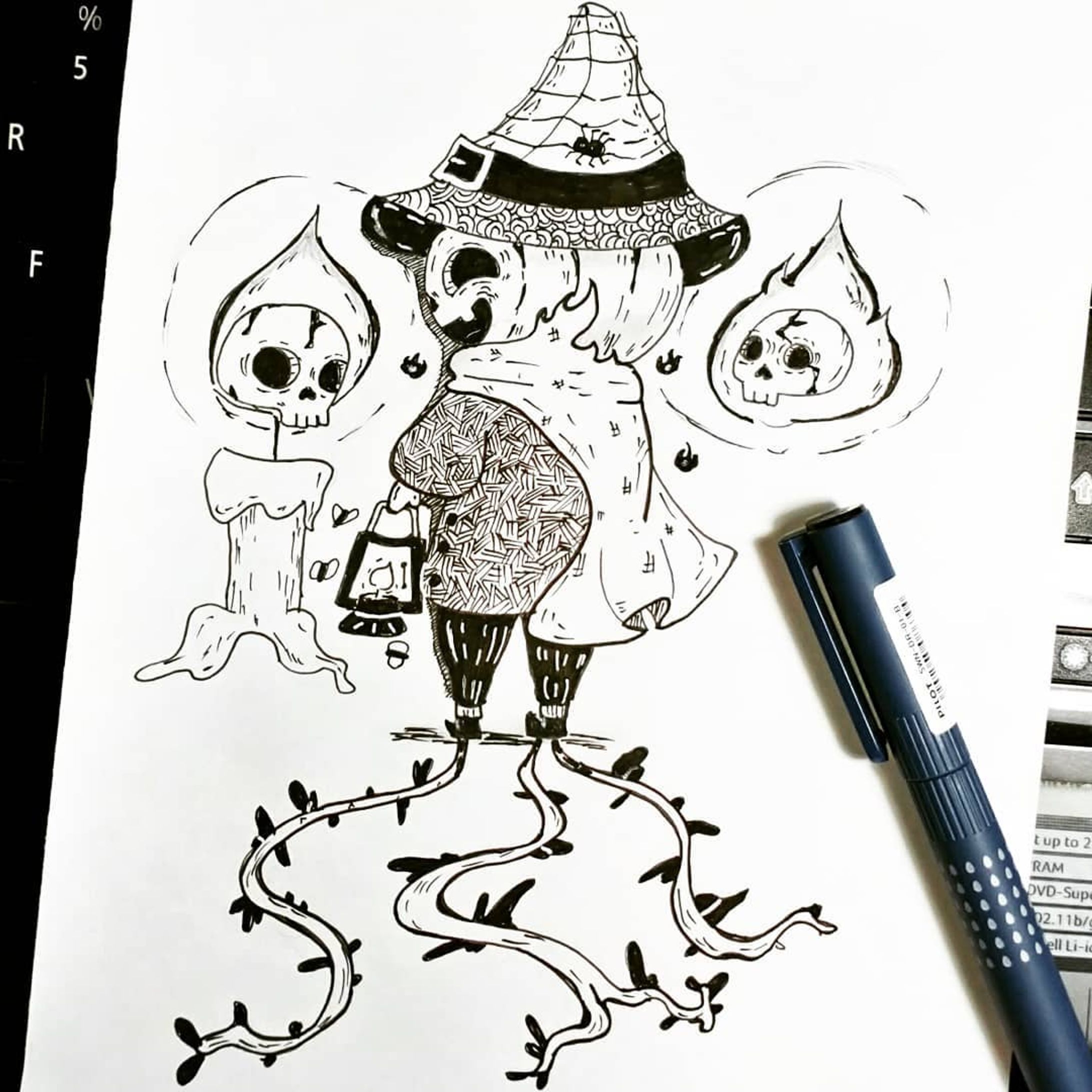 Challenge done for #drawthisinyourstyle by @behemot_crta_stvari, I really love the theme of it 😍😍😍
.
.
.
#behemotchallenge #art #artwork #instaart #instaartist #artoninstagram #artistsoninstagram #artchallenge #illustration #inkdrawing #micron #drawingpen #pumpkin #halloween #skulls #traditionalart #sketch #cartoon #drawing-1