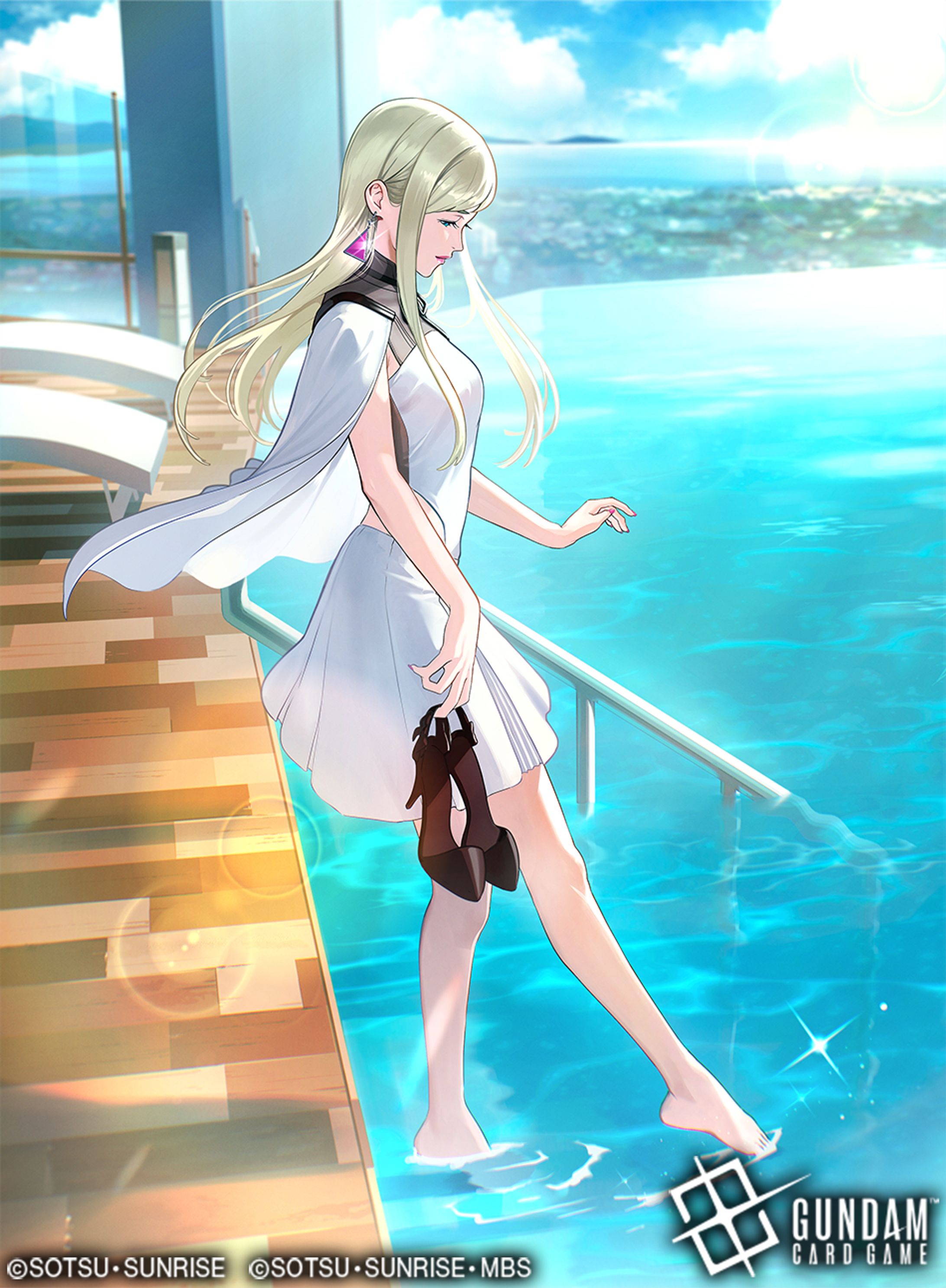 【仕事絵】ガンダムカードゲーム「幸運の女神」-1