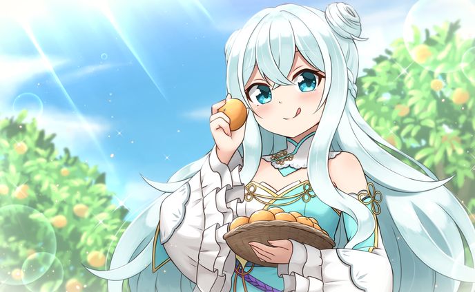 Vtuber 白羽うるみ様 サムネイル用イラスト