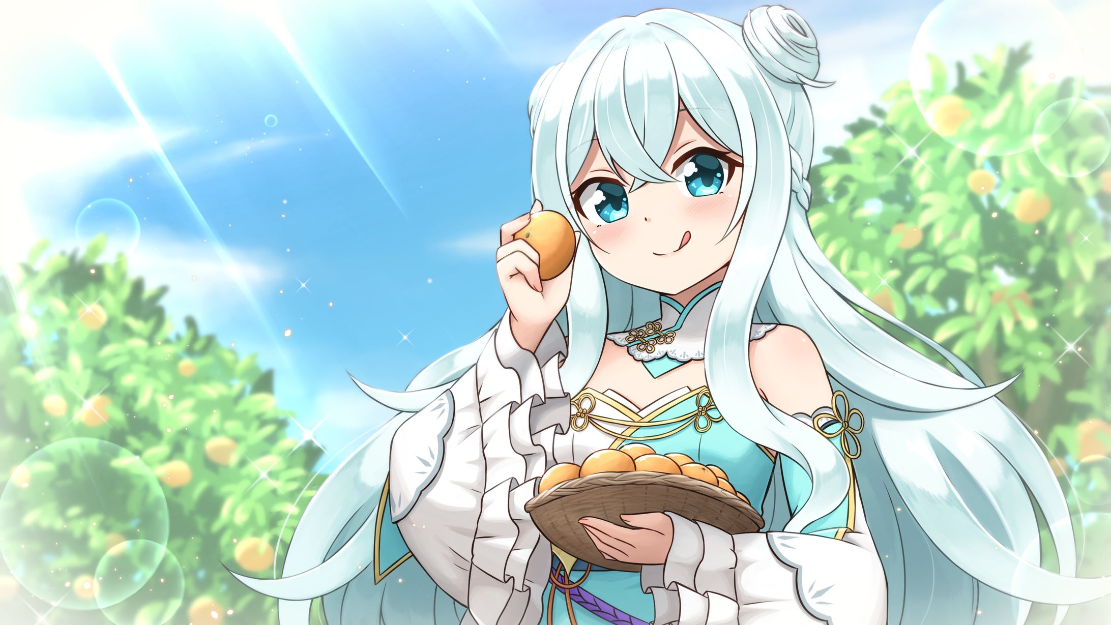 Vtuber 白羽うるみ様 サムネイル用イラスト-1