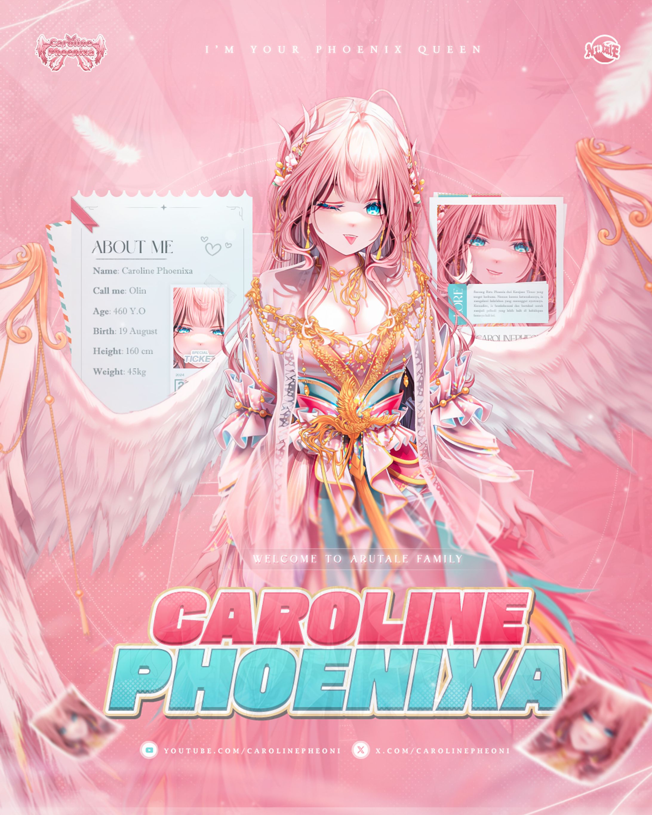 Vtuber Poster for Caroline Phoenixa-1