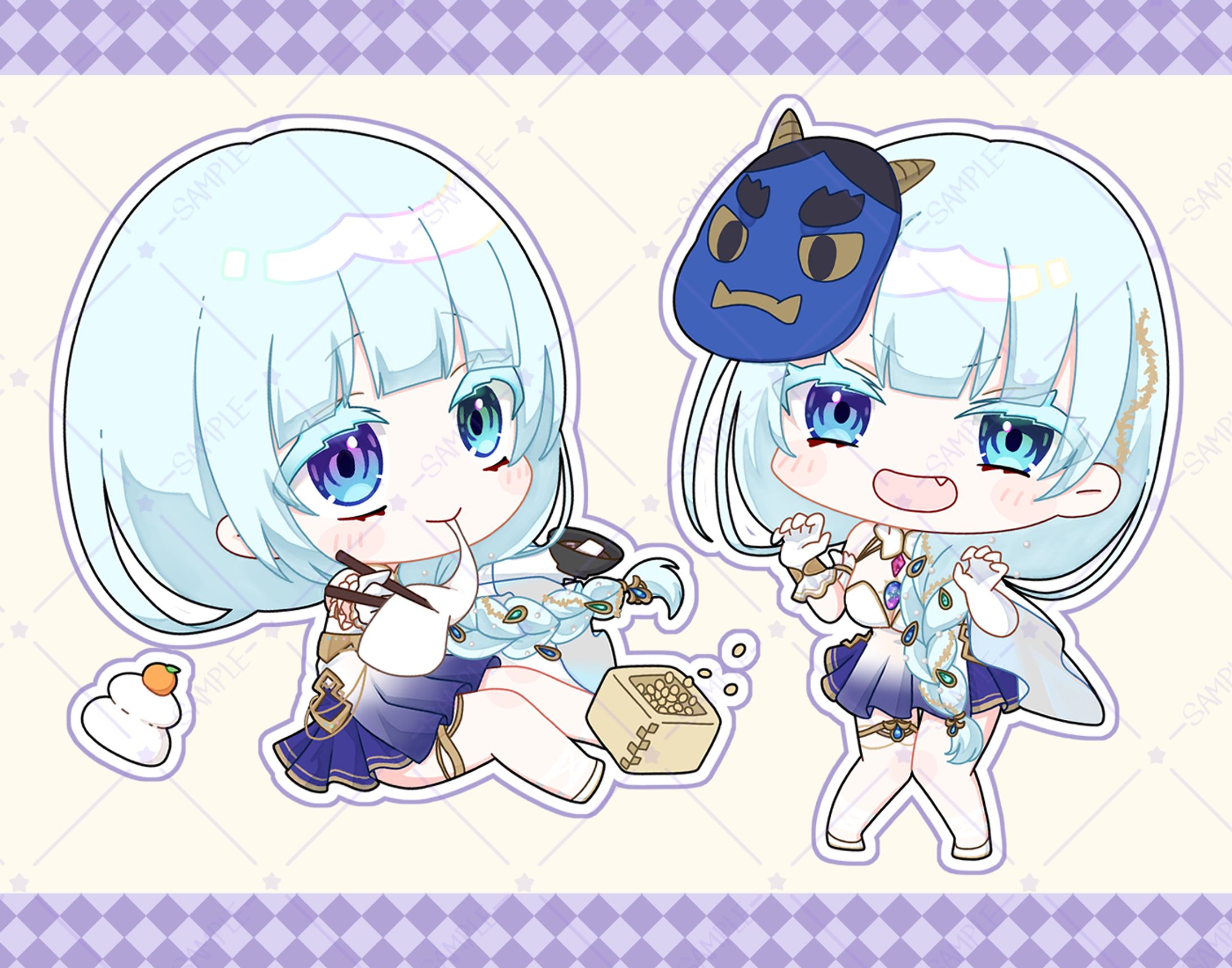 ﾘﾗ･ｱﾚｷｻﾝﾄﾞﾗｲﾄ様Birthdayカードイラスト【簡易】-1