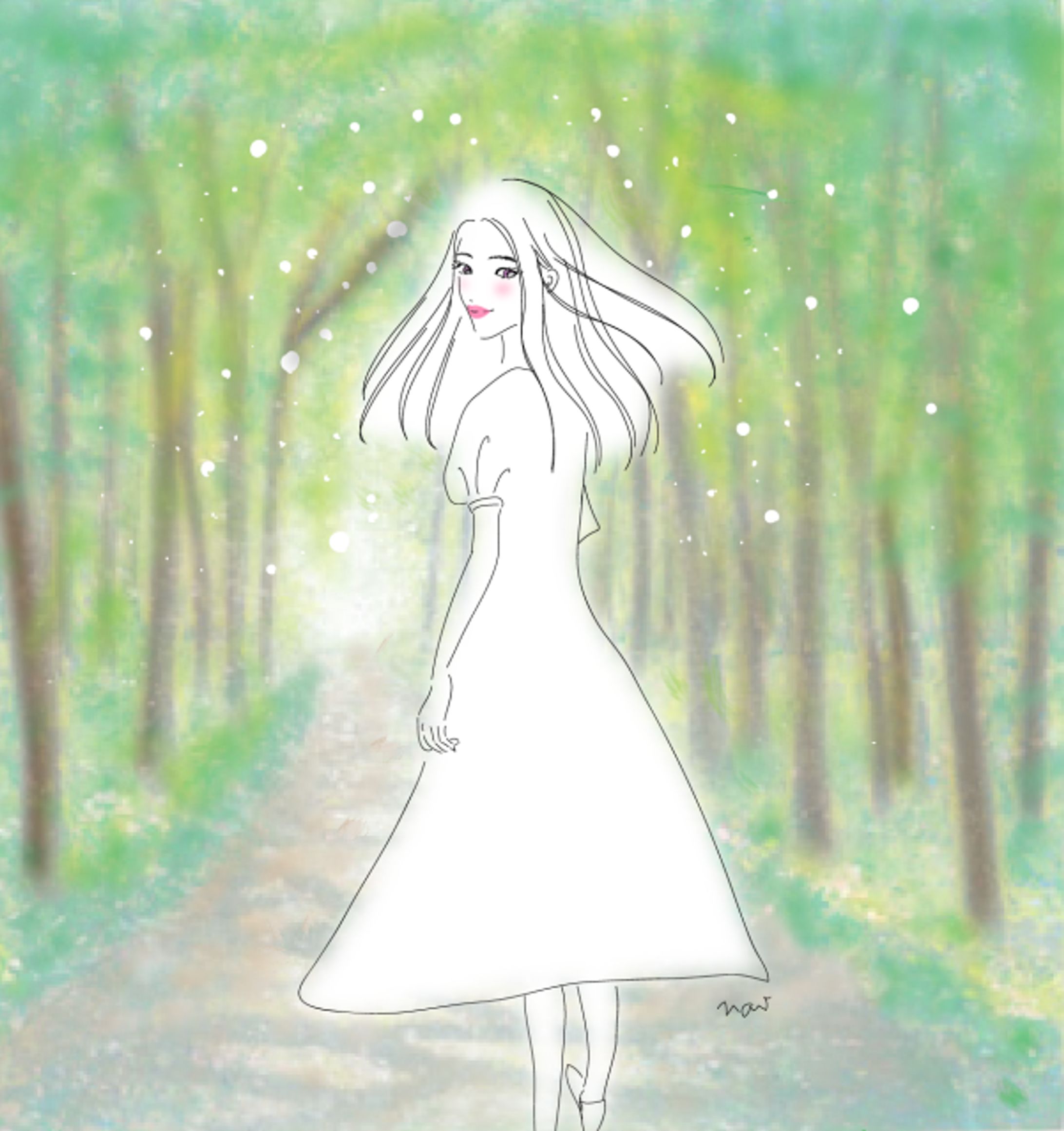 in the woods 森の中で-1