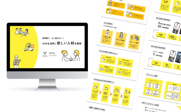 BtoBプレゼン用スライド/SNS採用