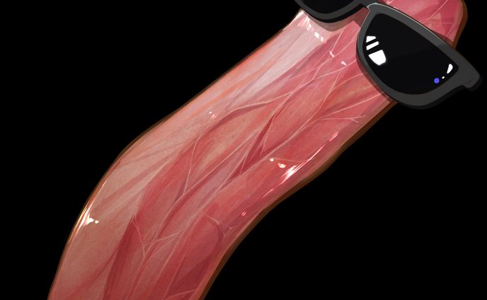 スタンプ「ベーコンの姿焼き」/ Stump "Bacon's Figure-grilled"