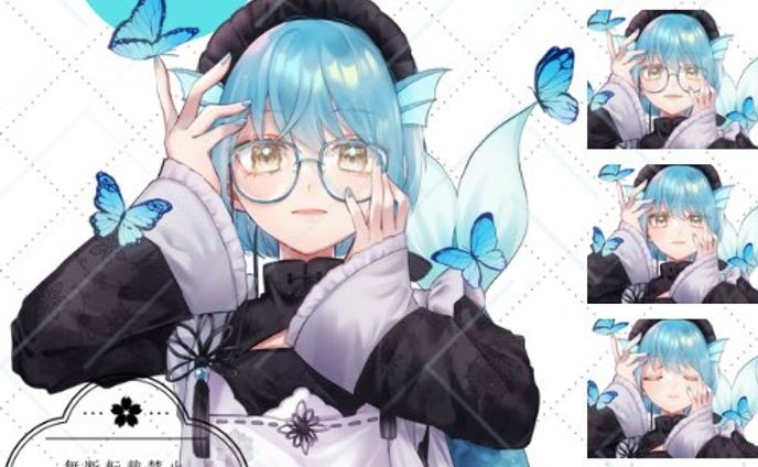 MVイラスト✨「右肩の蝶」心海リル様