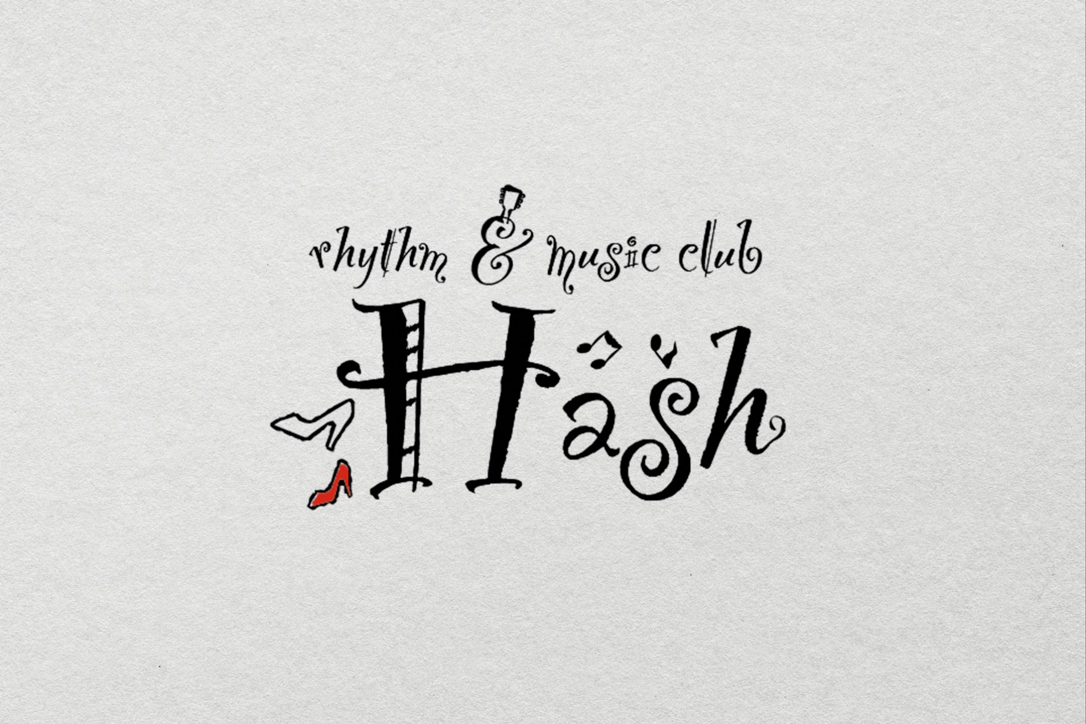 【ロゴ】rhythm & music club Hash-1