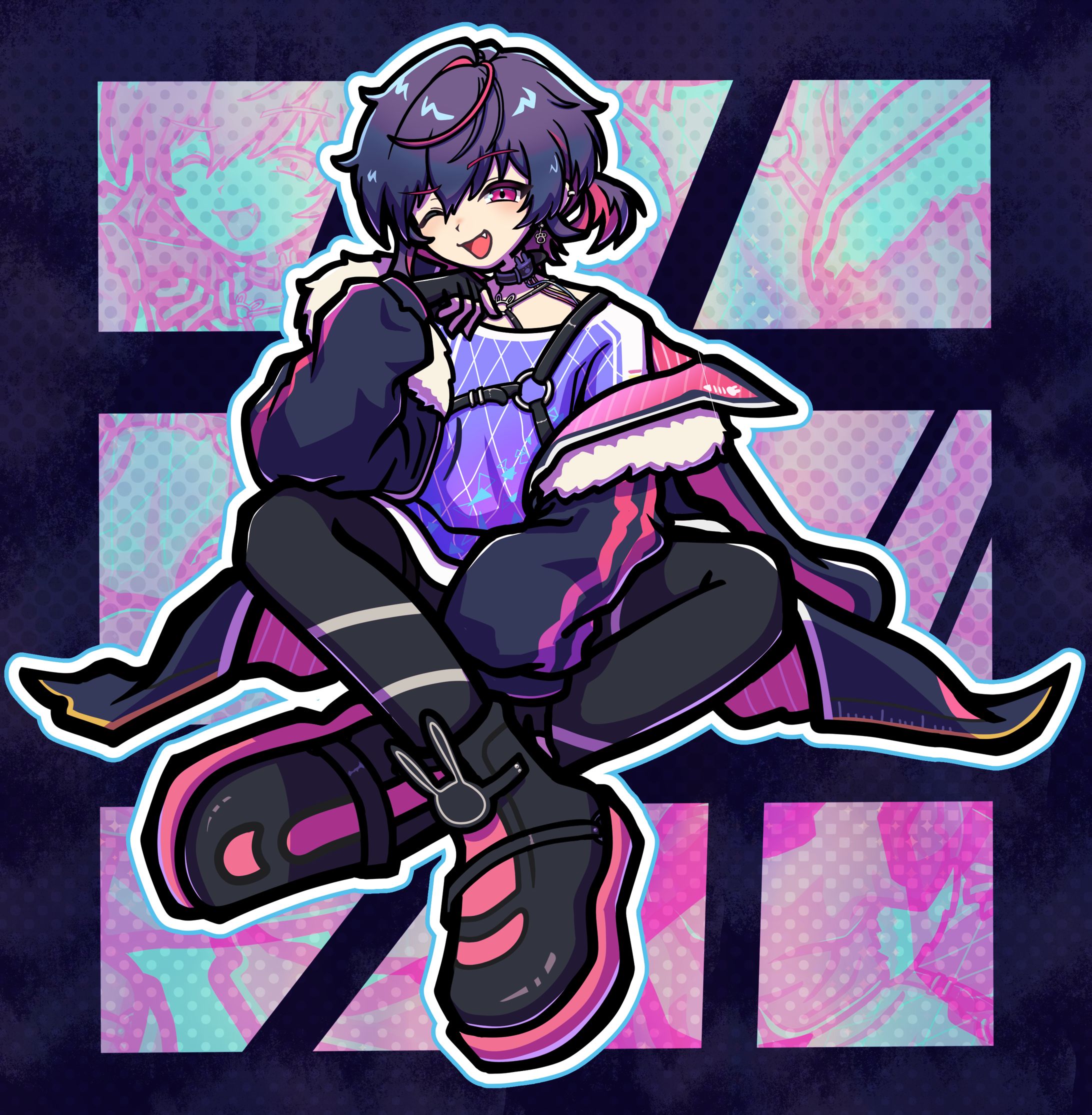 うさねこ社長ファンアート-1