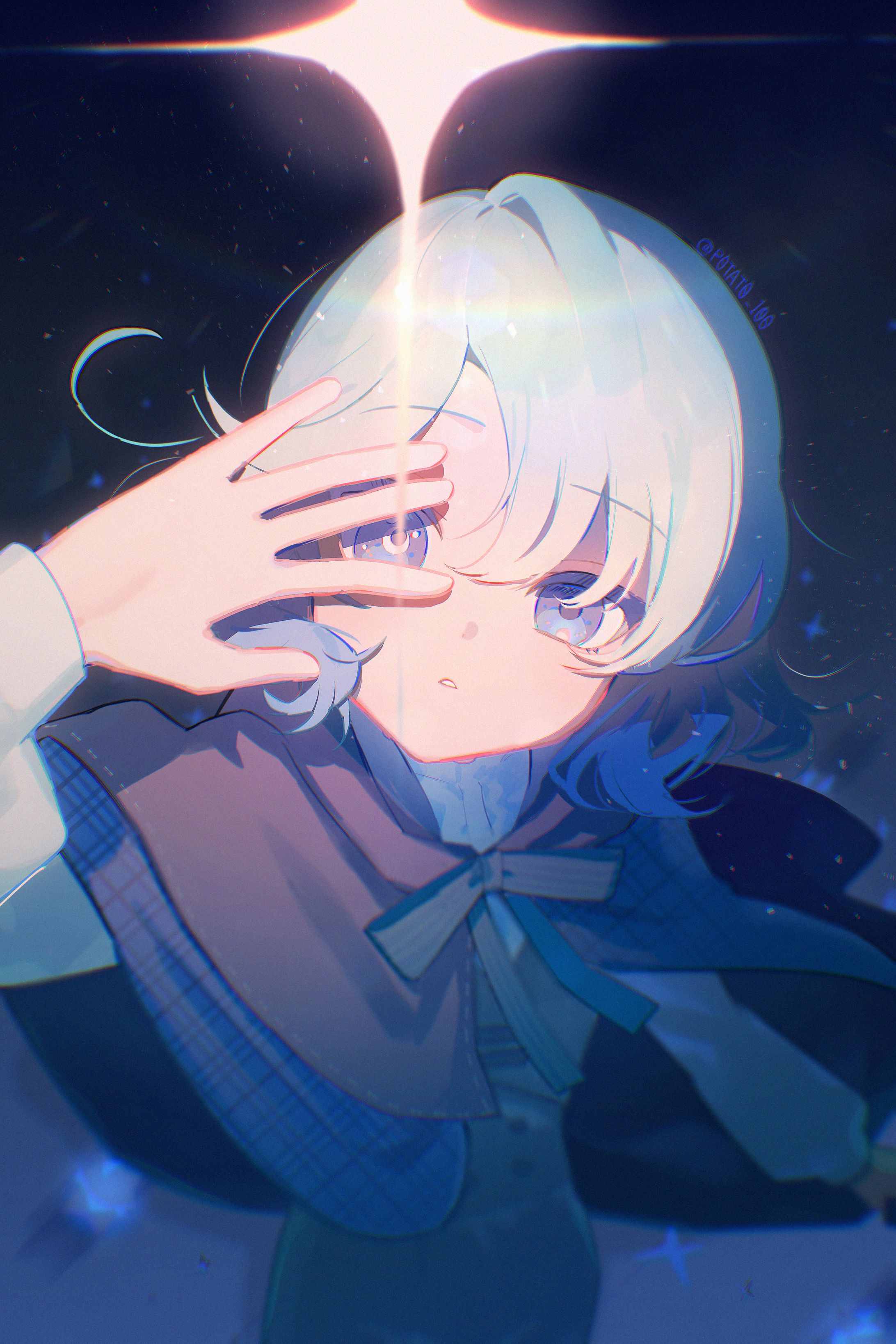 【イラスト】一次創作「月光の怪盗」イラスト②-1