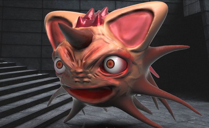 zbrush　猫耳おばけ