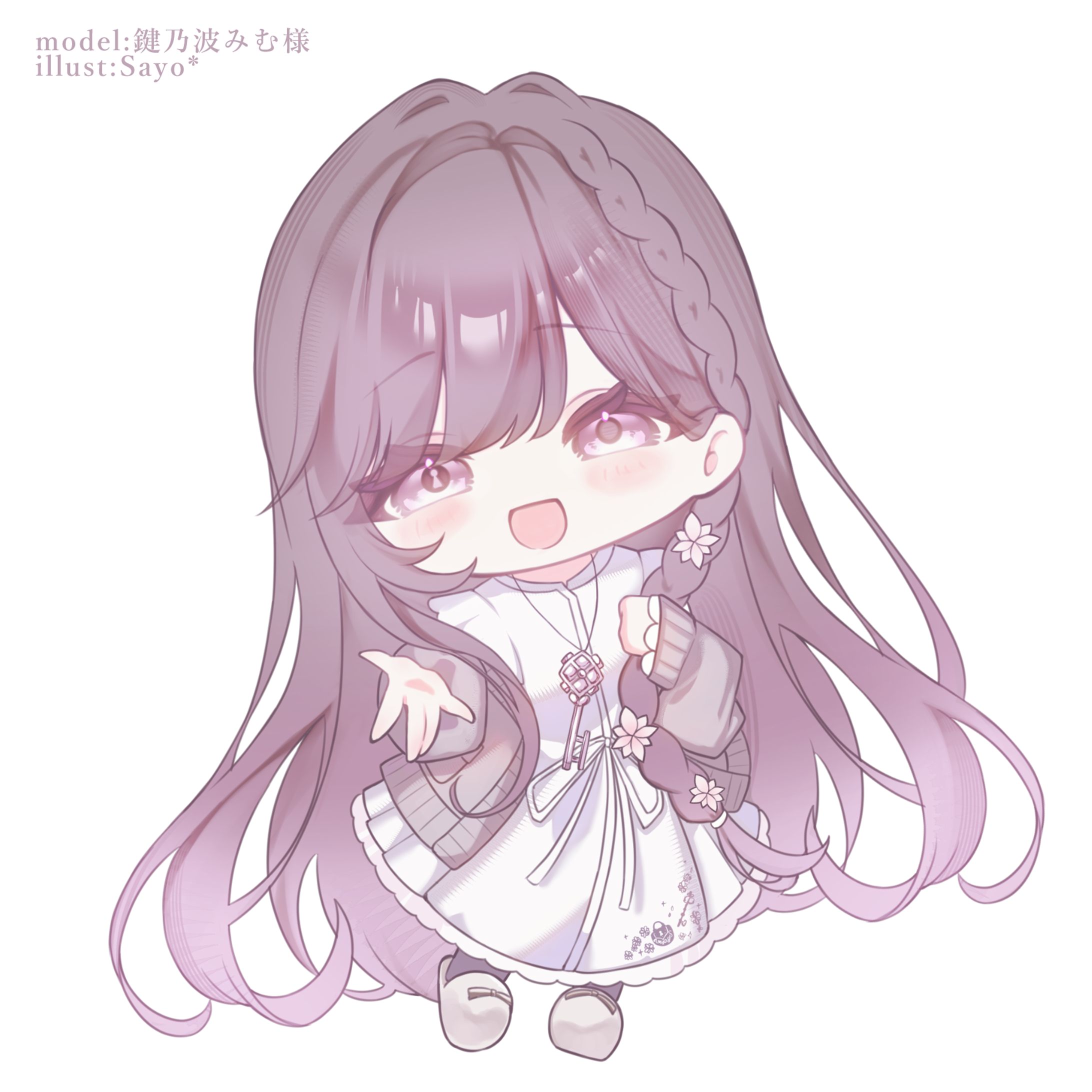 SDキャライラスト:鍵乃波みむ様-1