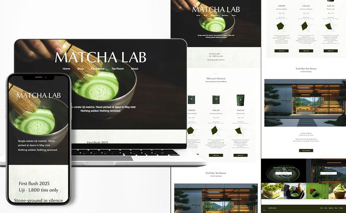 Matcha Lab ホームページ