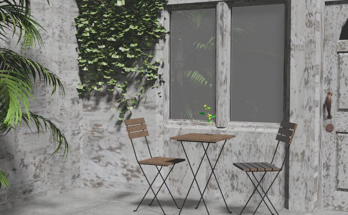 Boothサムネイル - カフェテーブルとイス