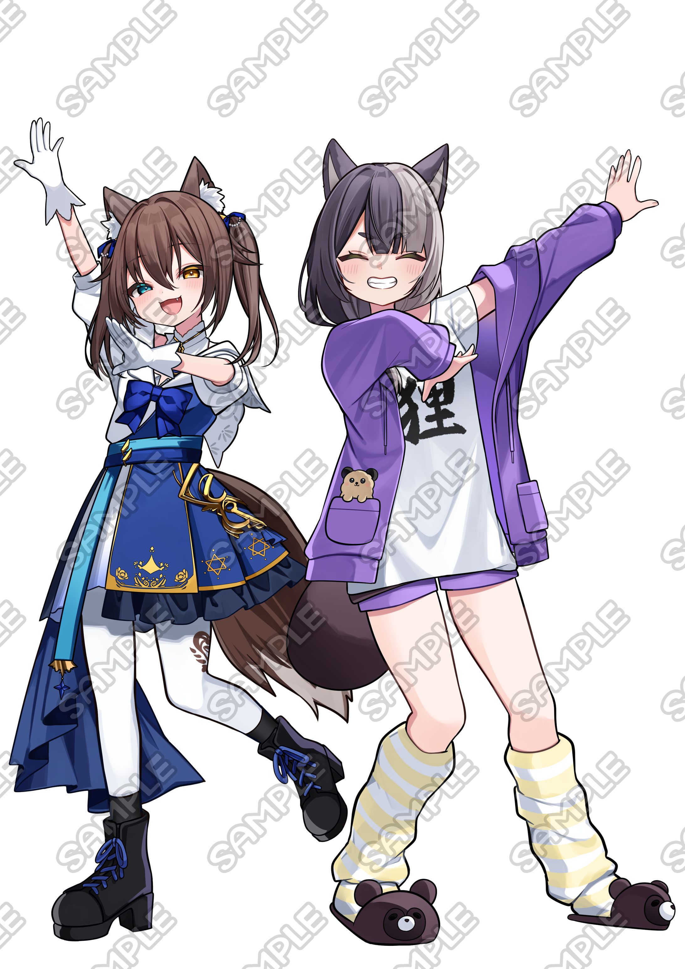 もあこ様ご依頼　歌ってみた用全身立ち絵-1