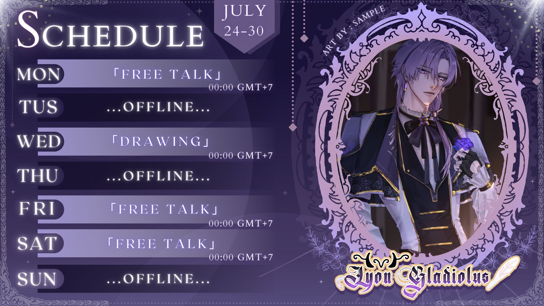 Lyon Gradiolus Stream schedule-1