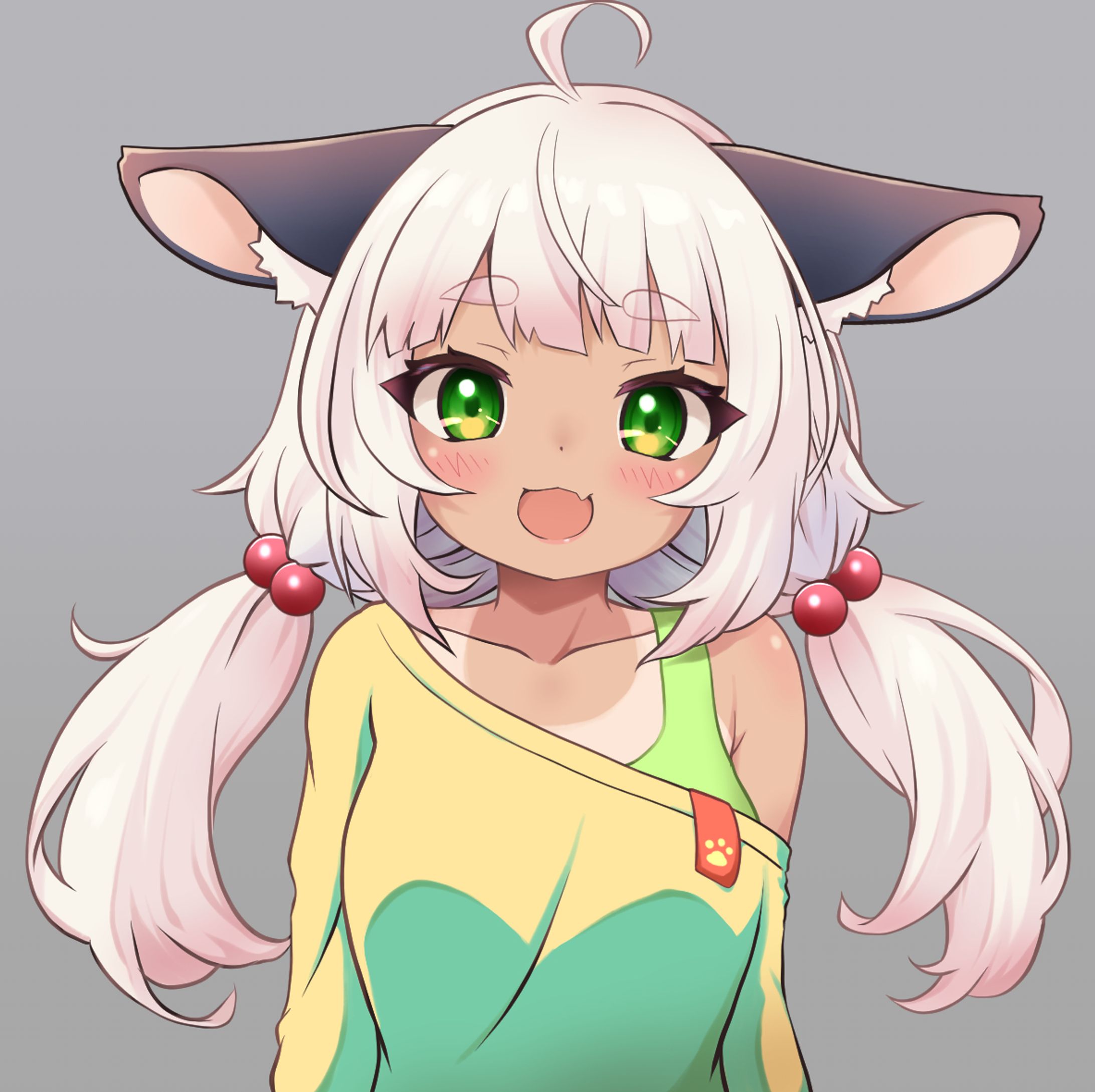 日焼けケモ耳少女-1