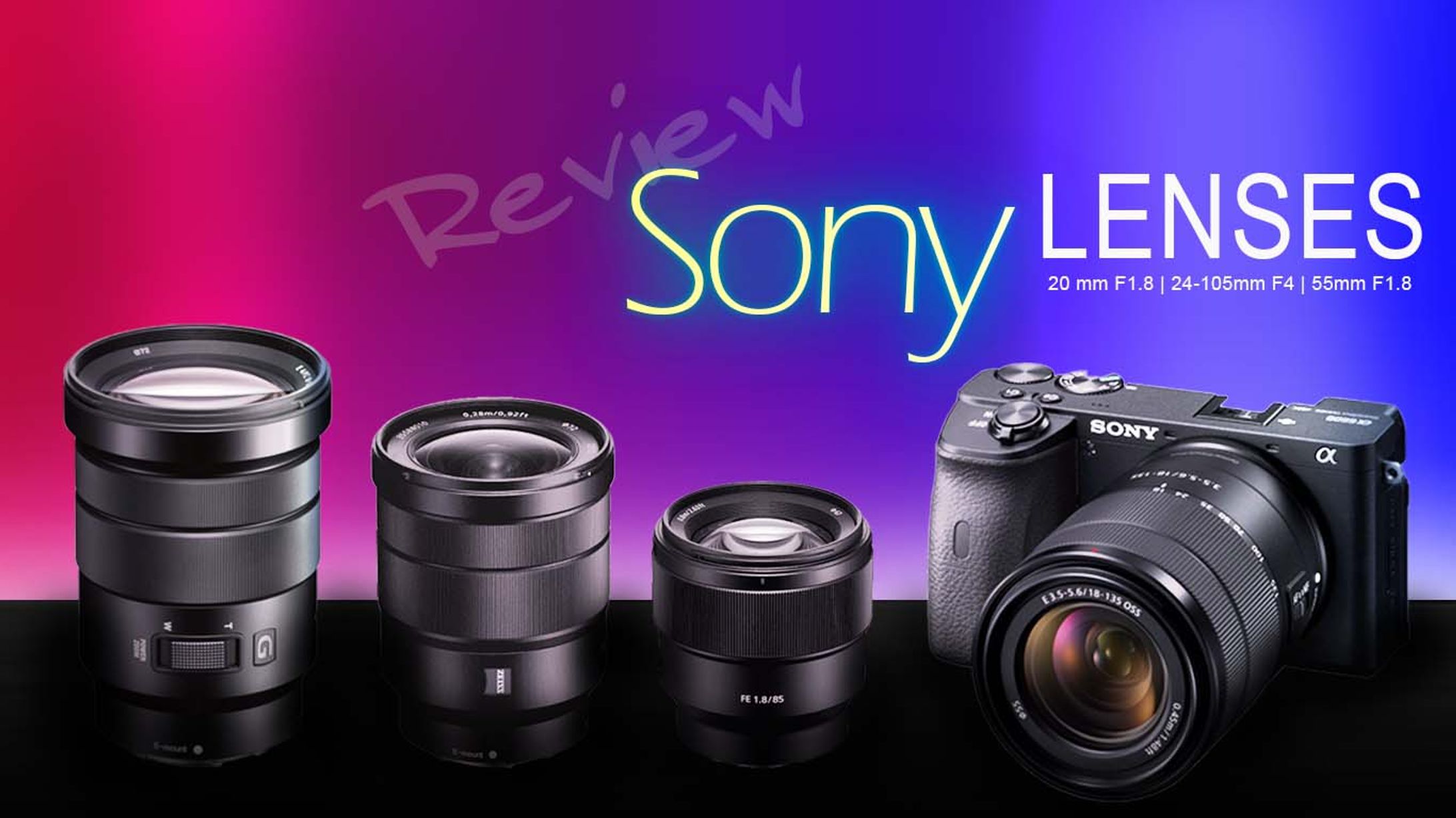 SONYのカメラレンズ　YouTubeサムネイル-1