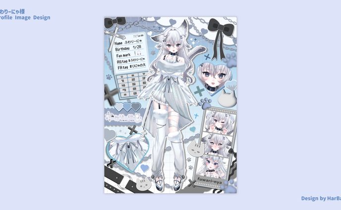 ふわりーにゃ様 / Profile image design