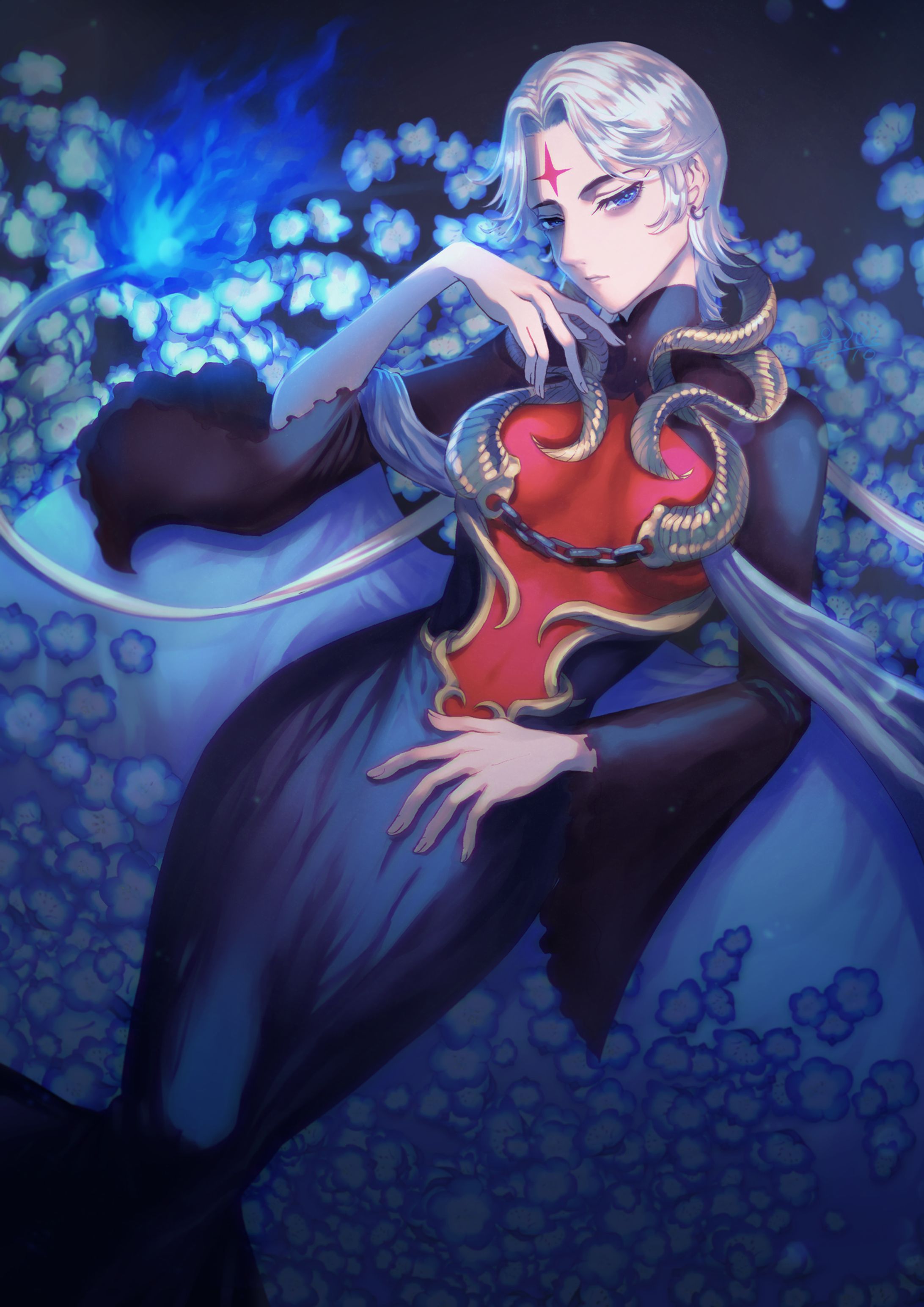 ファンタジー世界の魔女のキャラクターデザイン・イラスト