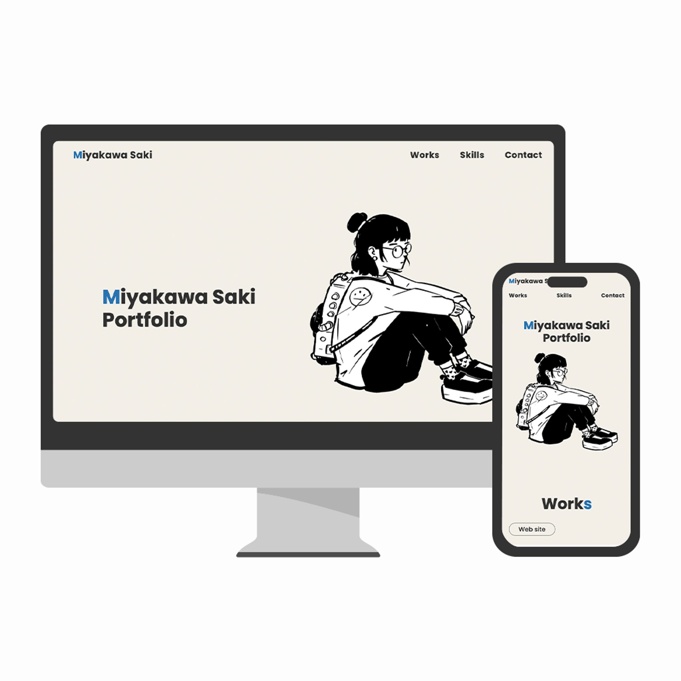【Webサイト】ポートフォリオサイト-1